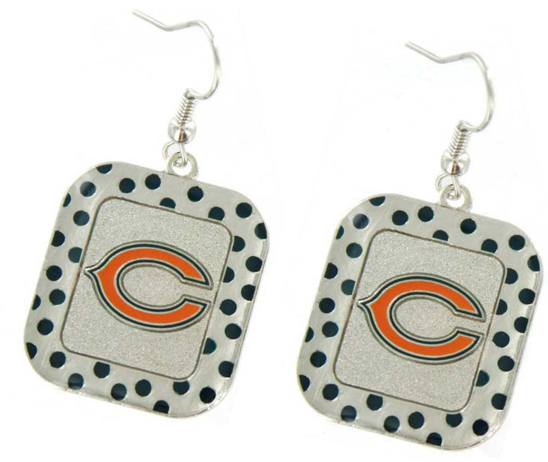 Chicago Bears Polka Dot Earrings