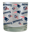 New England Patriots All-Over Print Rocks Glass 10oz (All Sales Final)