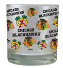 Chicago Blackhawks All-Over Print Rocks Glass 10oz (All Sales Final)