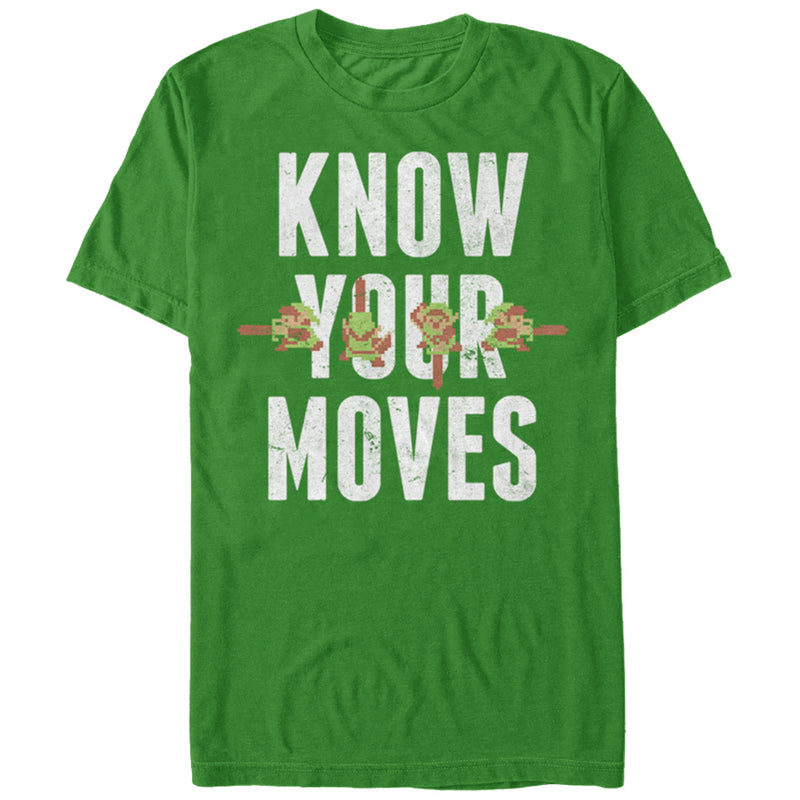 Nintendo Know Your Moves Men's Kelly Green Shirt