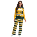 Green Bay Packers Women's "Ugly Sweater" Crewneck Pajamas