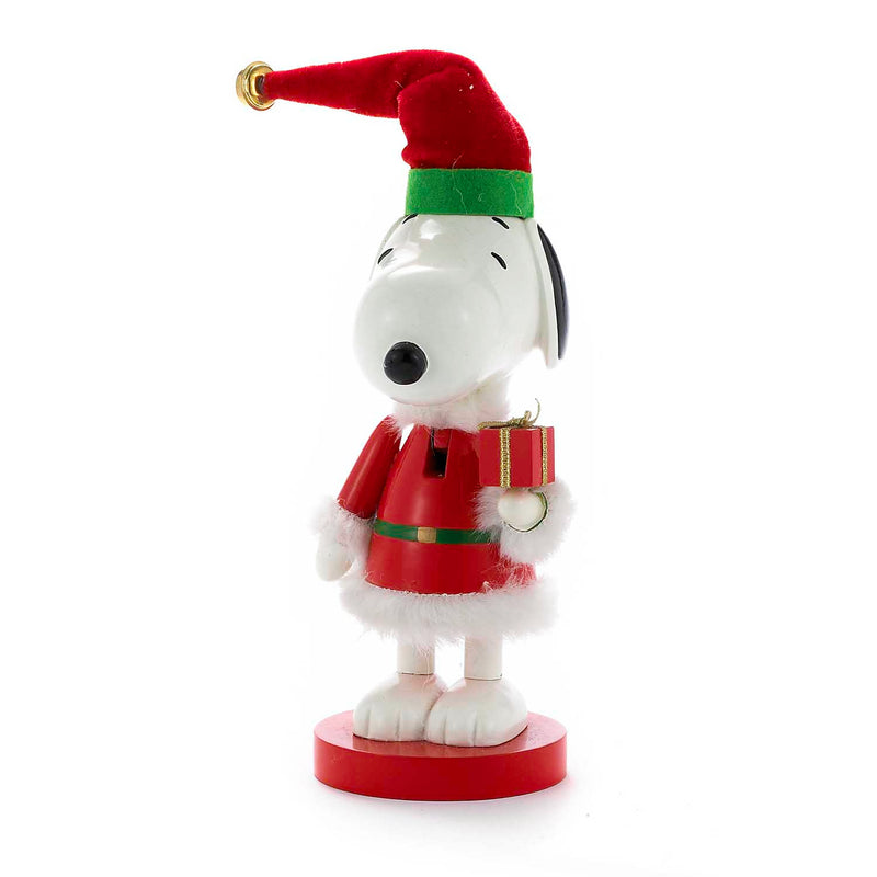 Peanuts Snoopy in Red Santa Suit 10" Nutcracker