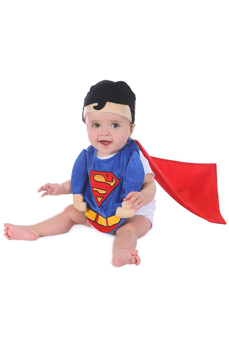 DC Comics Baby Boy Superman Bib Set with Cape