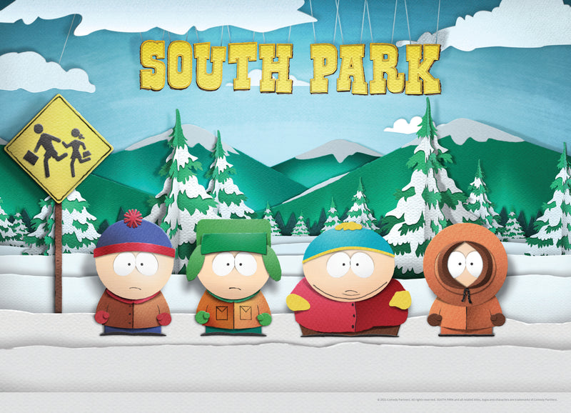 South Park "Paper Bus Stop" Jigsaw Puzzle, 1000-Pieces