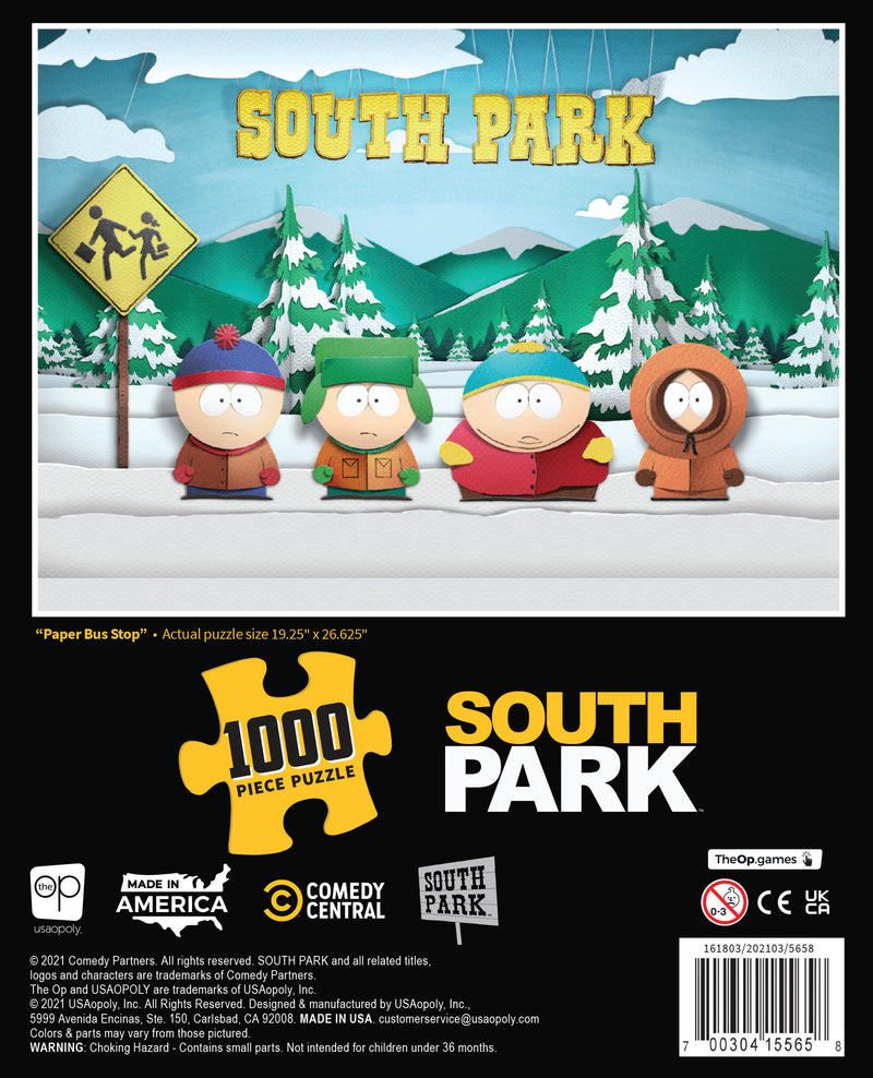 South Park "Paper Bus Stop" Jigsaw Puzzle, 1000-Pieces