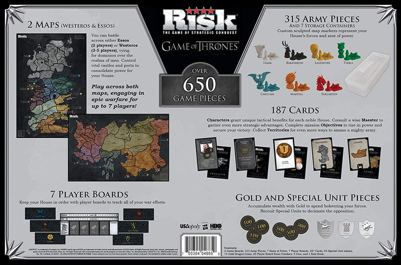 Risk Game of Thrones Strategy Board Game | Official Game of Thrones Merchandise | Based on The TV Show on HBO Game of Thrones