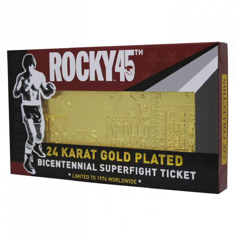 Rocky 45th Anniversary Limited Edition 24K Gold Plated Ticket