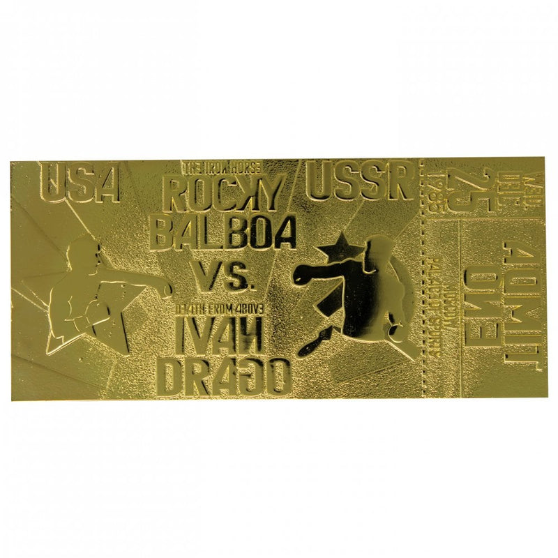 Rocky IV Limited Edition 24K Gold Plated Ticket