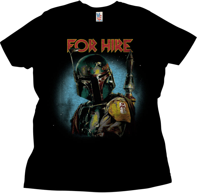 Star Wars Boba Fett For Hire Men's Black T-Shirt