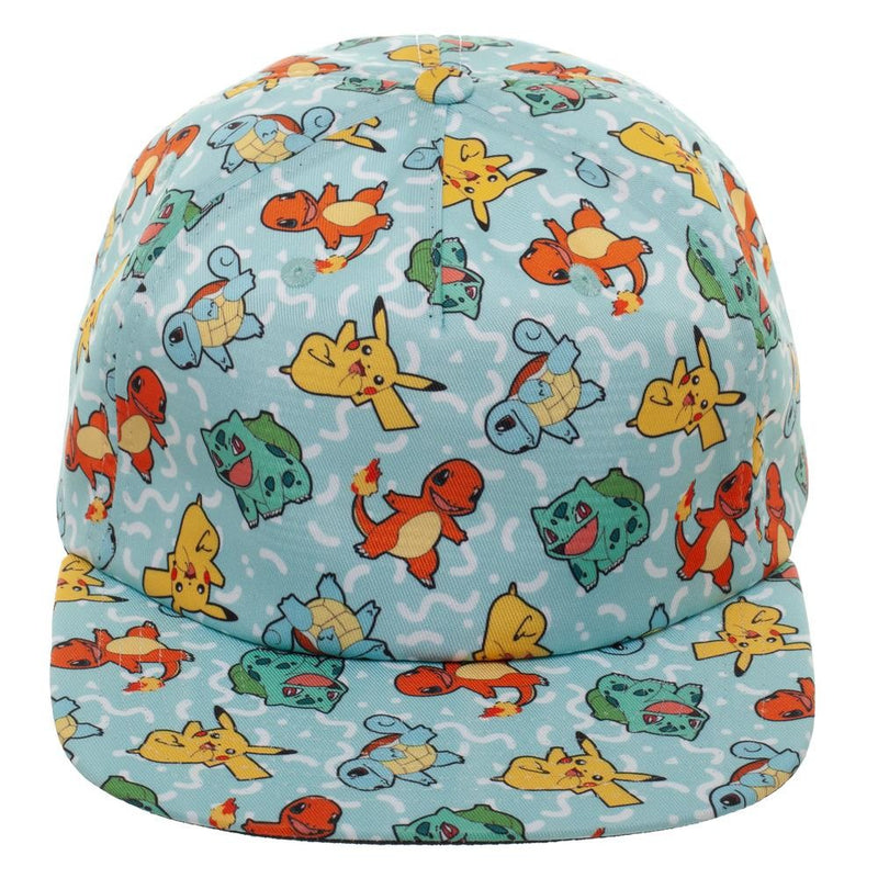 Pokemon All Over Character Snapback Cap