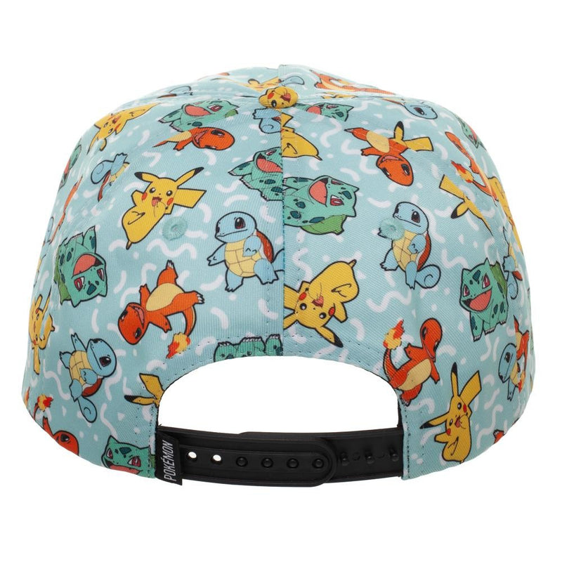 Pokemon All Over Character Snapback Cap