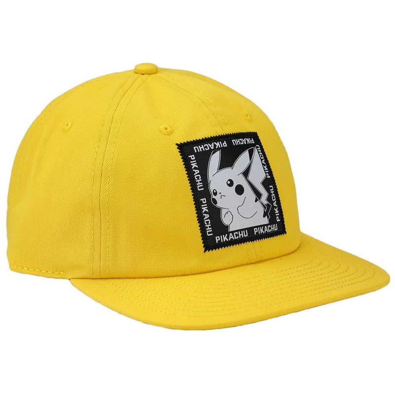 Pokemon Pikachu Woven Patch Slouch Flatbill Hat