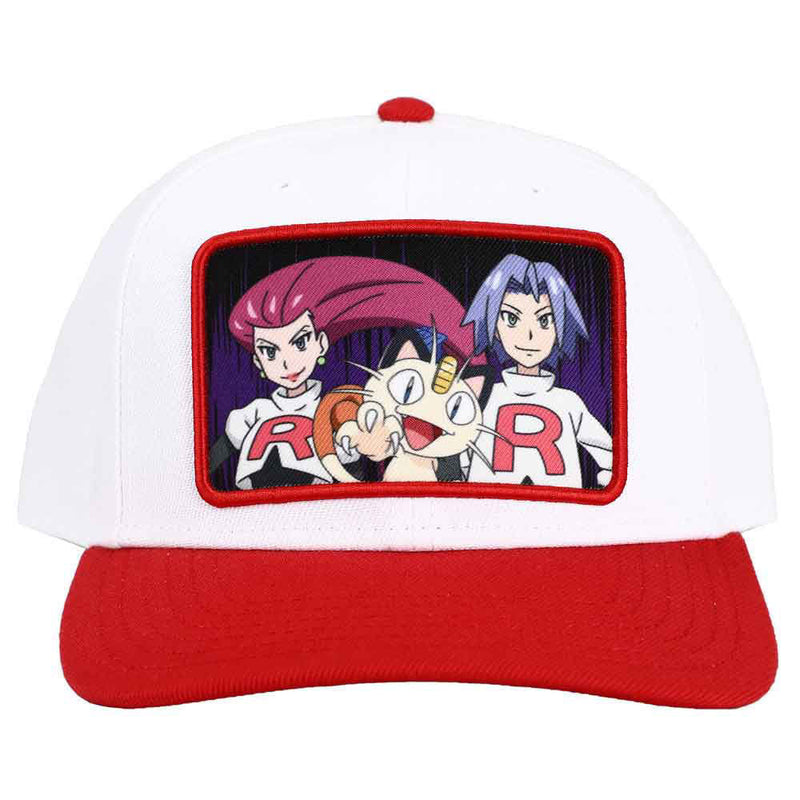 Pokemon Team Rocket Sublimated Patch Pre-Curved Snapback Cap