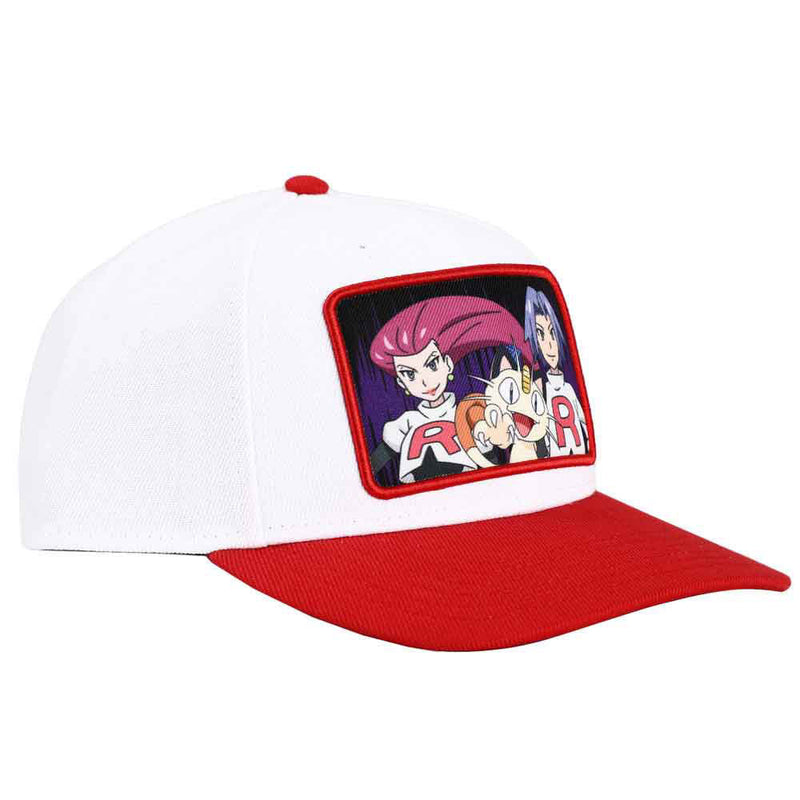 Pokemon Team Rocket Sublimated Patch Pre-Curved Snapback Cap