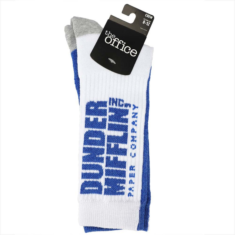 The Office Dunder Mifflin Split Crew Socks