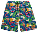 Chicago Cubs Mens Tropical Flamingo Walking Shorts