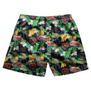 Chicago Bears Mens Tropical Flamingo Walking Shorts