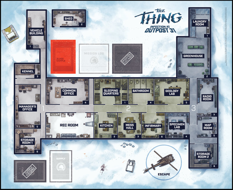 The Thing Infection at Outpost 31 Board Game 2nd Edition | Social Deduction Game Based on 1982 John Carpenter Science Fiction Horror Film