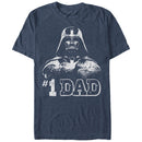 Star Wars Darth Vader Numero Uno Men's Navy Heather Shirt, Medium
