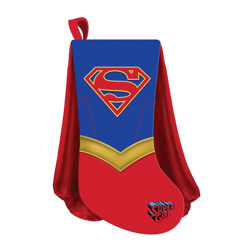 DC Comics Supergirl with Cape Applique 19" Stocking