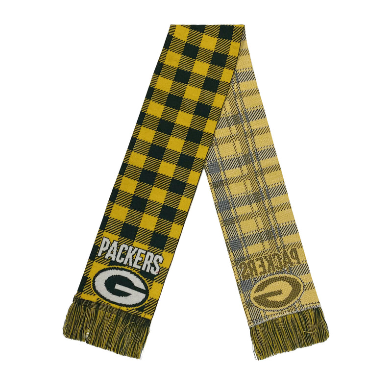 Green Bay Packers Women's Plaid Colorblock Scarf