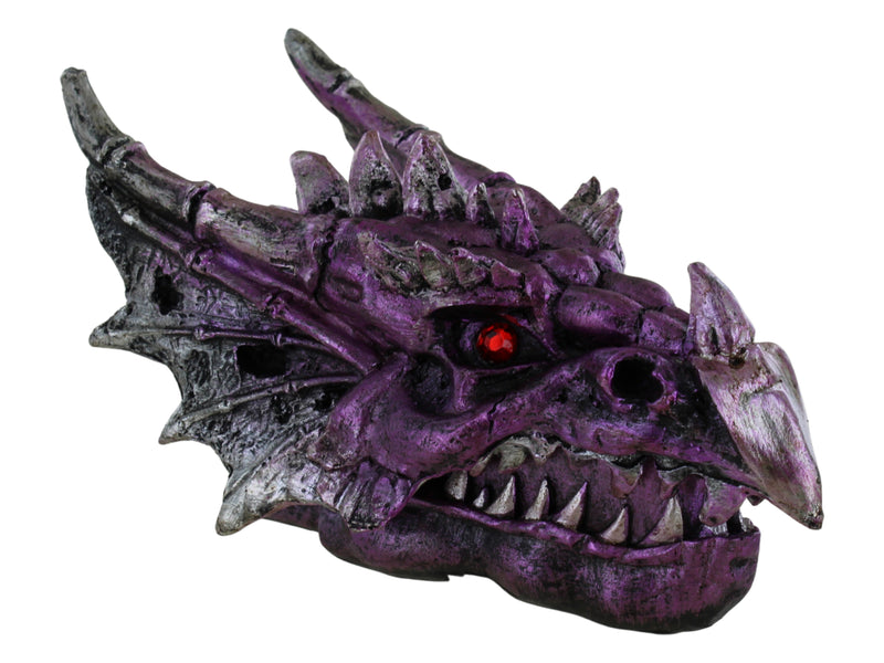Purple Fire Eyed Dragon Head Trinket Box