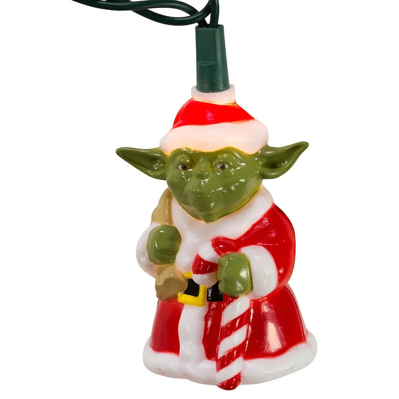 Kurt Adler UL 10-Light Star Wars Santa Yoda Light Set