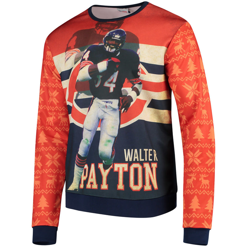 Chicago Bears Walter Payton Retired Player Photo Print Sweater