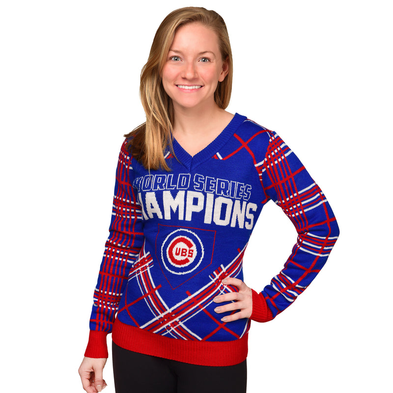 Chicago Cubs 2016 World Series Champions Women's Sweater