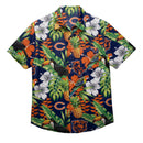 Chicago Bears Floral Hawaiian Button Up Shirt