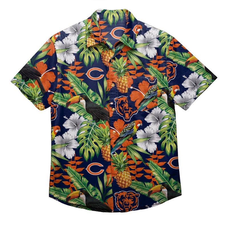 Chicago Bears Floral Button Up Shirt
