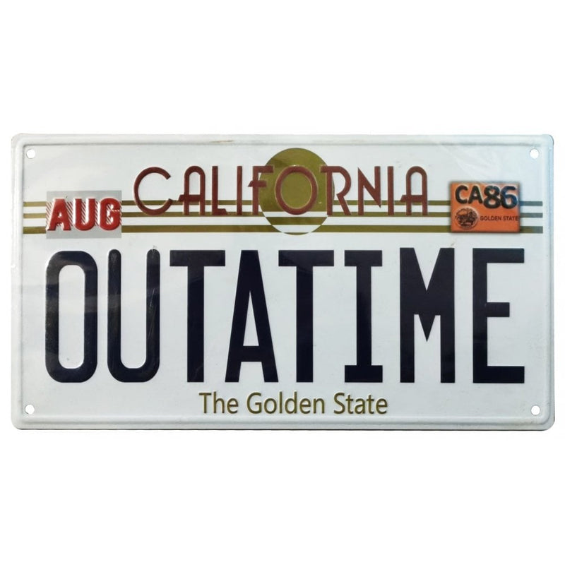 Back To The Future OUTATIME Numberplate