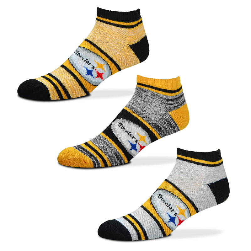 Pittsburgh Steelers Triplex Heathered Ankle Socks
