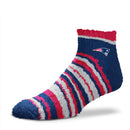 New England Patriots Muchas Rayas Women's Short Sleep Socks, One Size