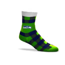 Seattle Seahawks Buffalo Plaid Slipper Socks, One Size