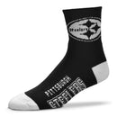 Pittsburgh Steelers Black Deuce Crew Socks, Men's Large (10-13)