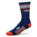 Denver Broncos 4 Stripe Deuce Navy Women's Socks