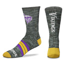 Minnesota Vikings Quad Promo Adult Crew Socks