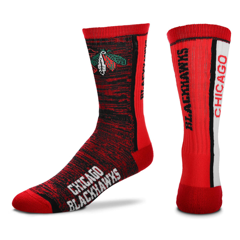 Chicago Blackhawks Bar Stripe Vert Socks