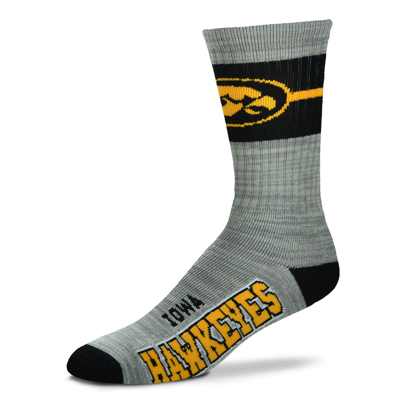 Iowa Hawkeyes Deuce Band Crew Socks