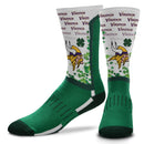 Minnesota Vikings 4 Leaf Clover Luck V-Curve Socks