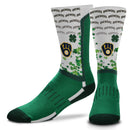 Milwaukee Brewers 4 Leaf Clover Luck V-Curve Socks