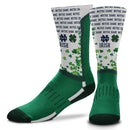 Notre Dame Fighting Irish 4 Leaf Clover Luck V-Curve Socks