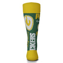 Green Bay Packers Wall to Wall Socks, One Size