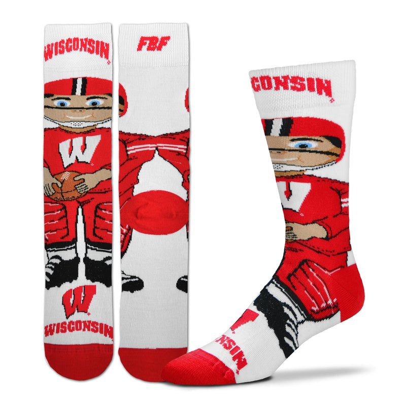 Wisconsin Badgers Bobblehead Socks