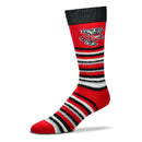 Wisconsin Badgers Muchas Rayas Women's Tall Sleep Socks