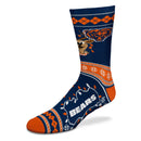 Chicago Bears Sweater Stripe Men's Christmas Socks