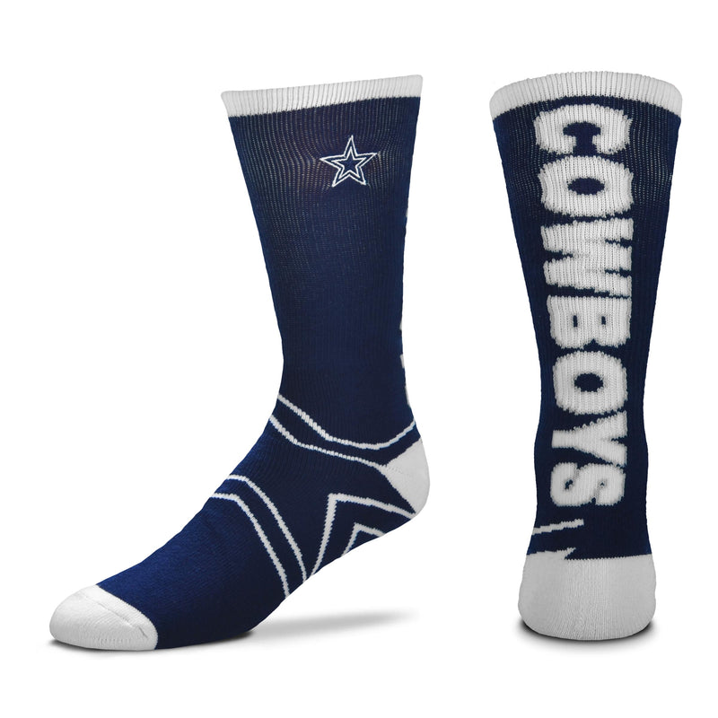 Dallas Cowboys Keyline Big II Men's Socks, Large