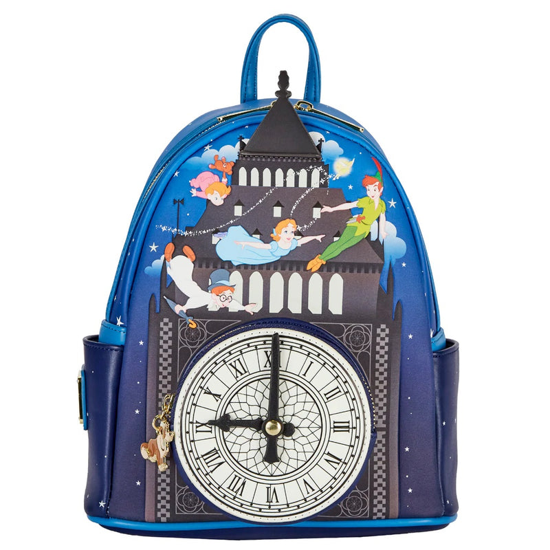 Loungefly Peter Pan Clock Glow in the Dark Mini Backpack