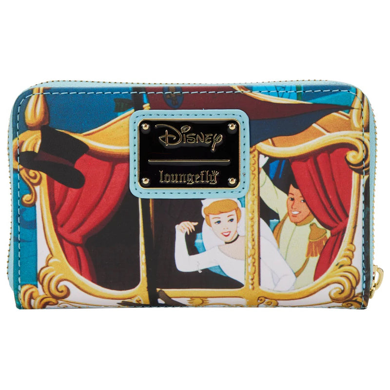 Disney Cinderella Princess Scenes Zip Around Wallet